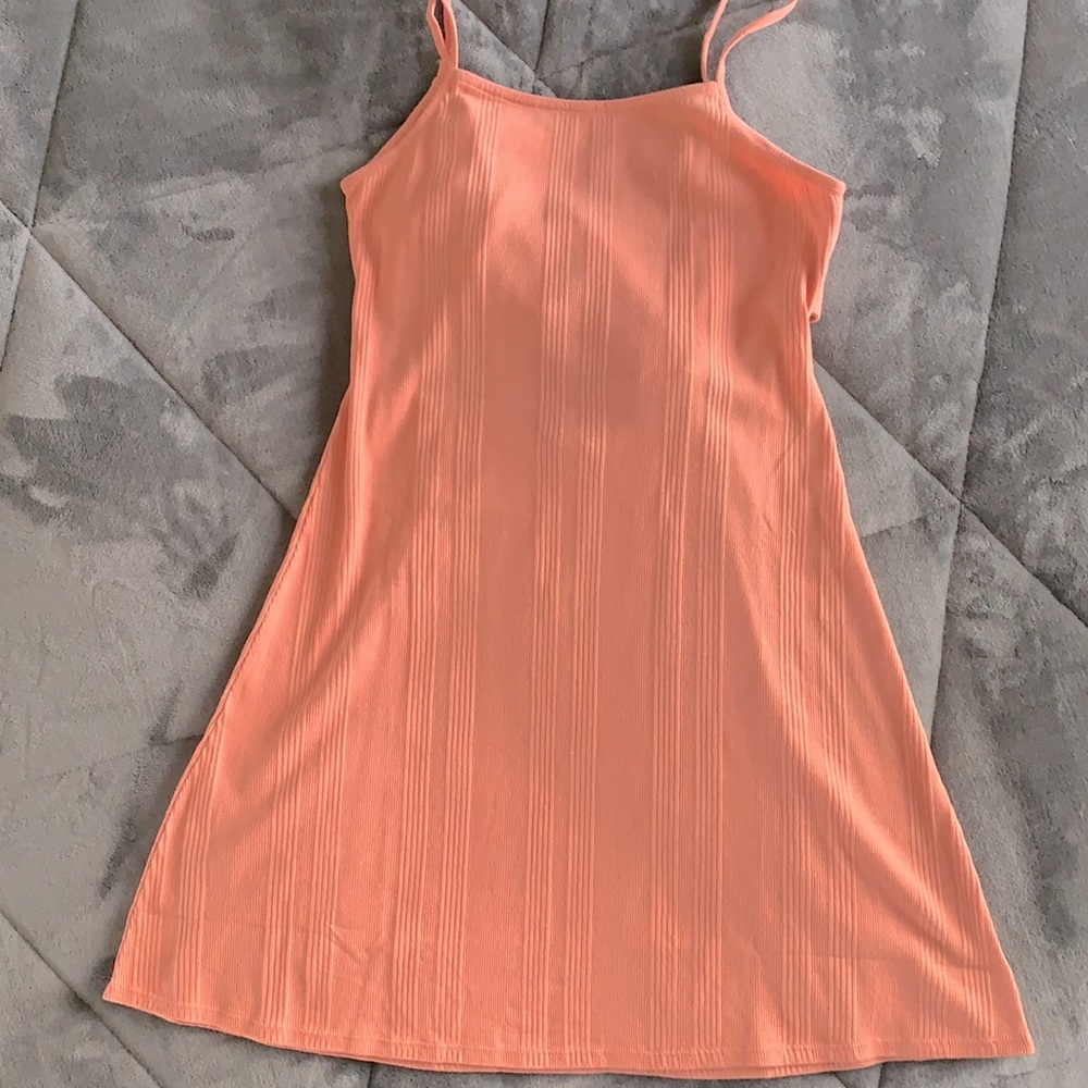 American Eagle Coral Backless Tie Dress